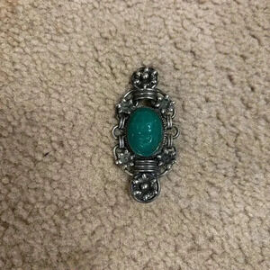 Vintage Greenish-bluish Pin/ Brooch